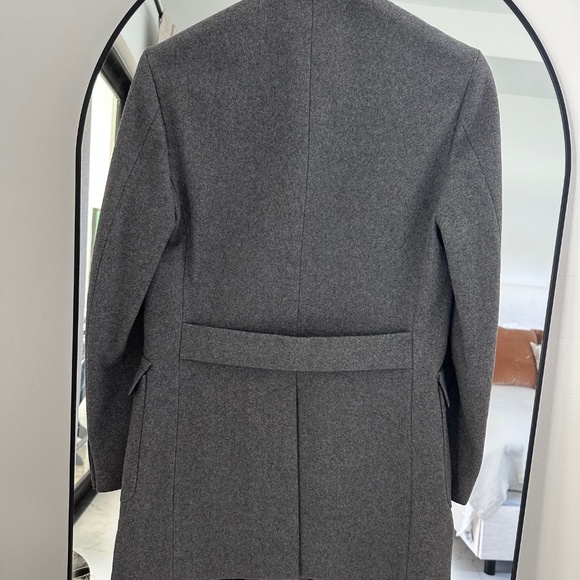 Rice Mens Wool TopCoat in Grey - Size IT 50/US Medium - Made in Italy - Picture 4 of 12